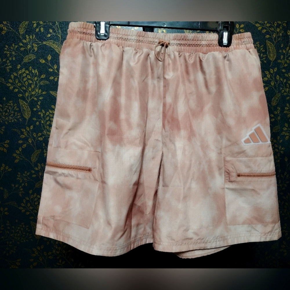 Adidas Trefol Warm Clay Water Color Print Nylon Shorts